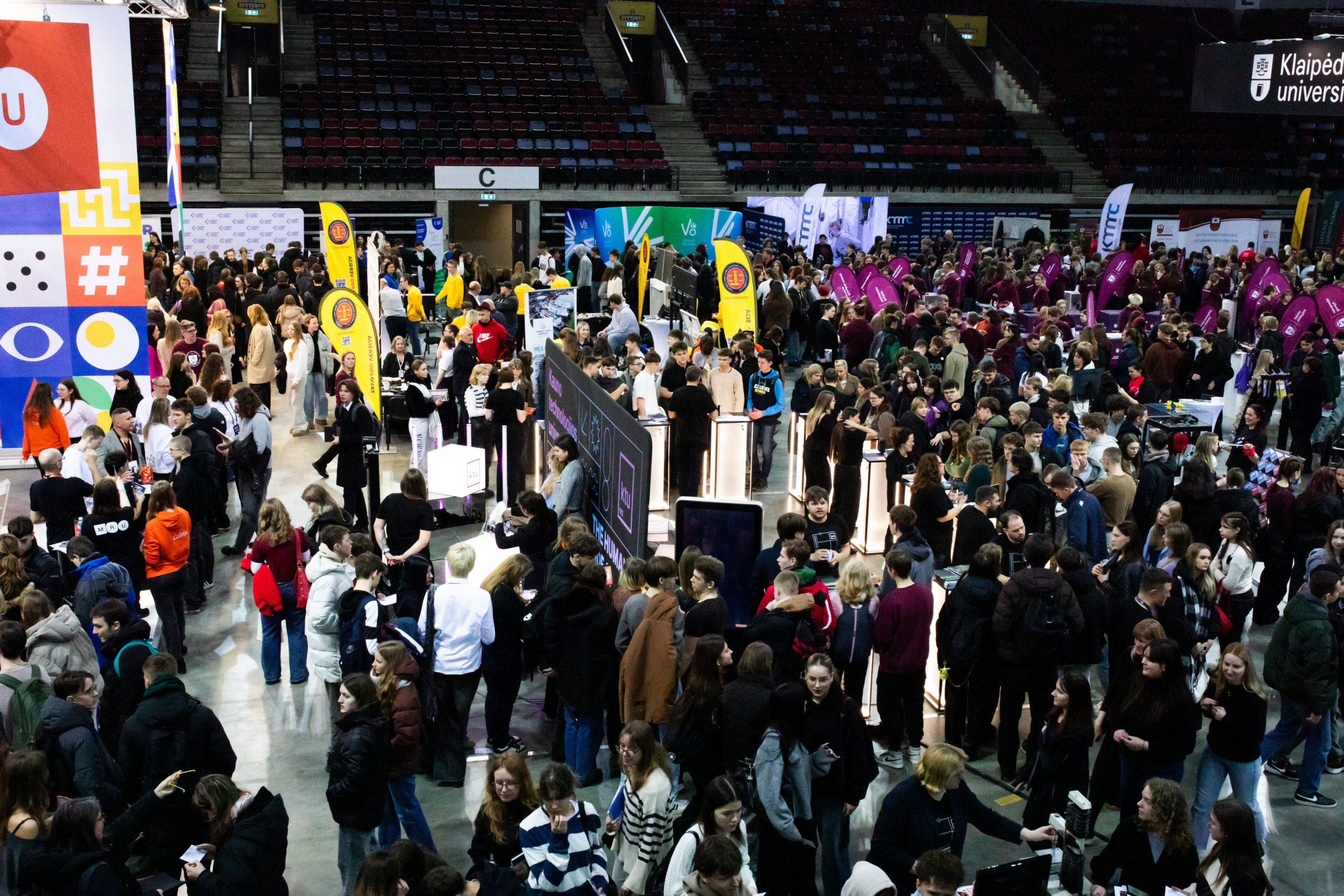 Studijų mugė Klaipėdoje 2025 Klaipėdos studijų mugės lankytojai